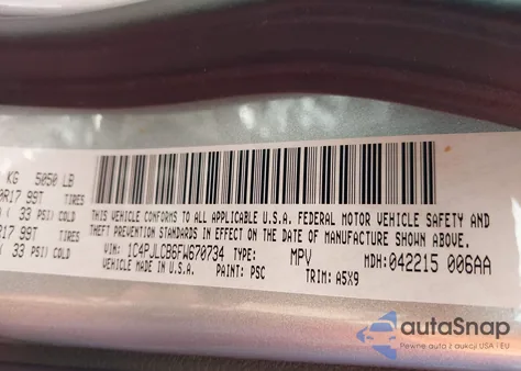 2015 Jeep Cherokee Latitude z USA, uszkodzony, nr VIN 1C4PJLCB6FW670734